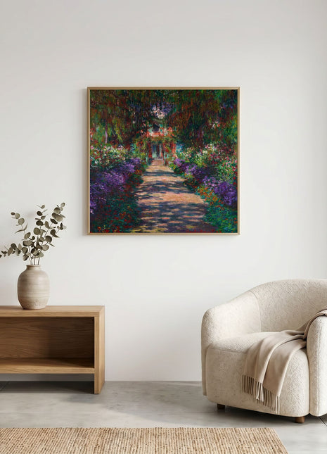 Claude Monet “Pathway in Monet's Garden at Giverny" (1902) Art Print. No Border
