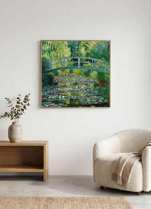 Claude Monet “Water Lilies and Japanese Bridge” (1899) Art Print. No Border. Unframed