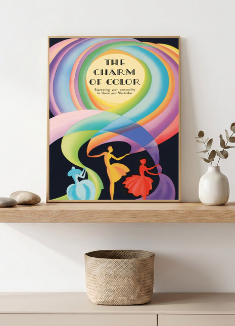 “The Charm of Color” (1928) unframed advertising poster by Marie Josephine Carr