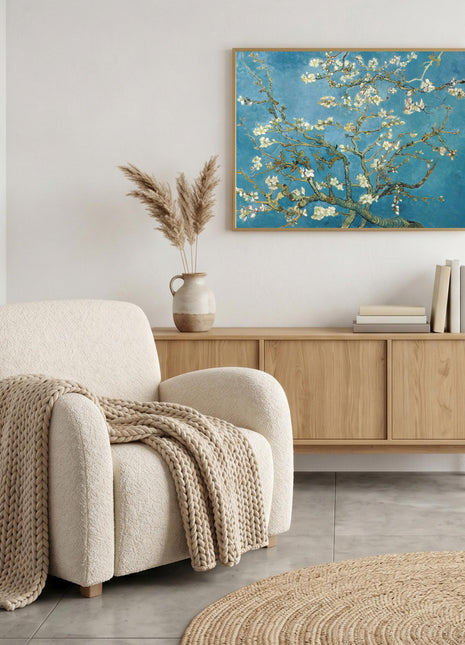 “Almond Blossom” (1890) – Vincent van Gogh Floral Print, Botanical Wall Art. Unframed