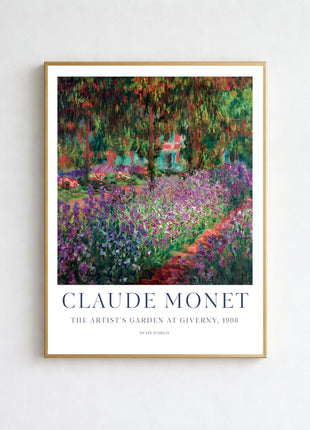 Claude Monet “The Artist's Garden at Giverny” (1900) Art Print. Unframed