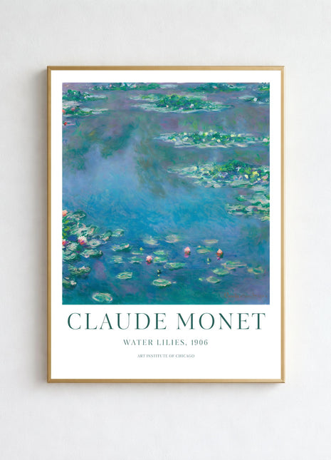 Claude Monet “Water Lilies” (1906) Art Print. Unframed