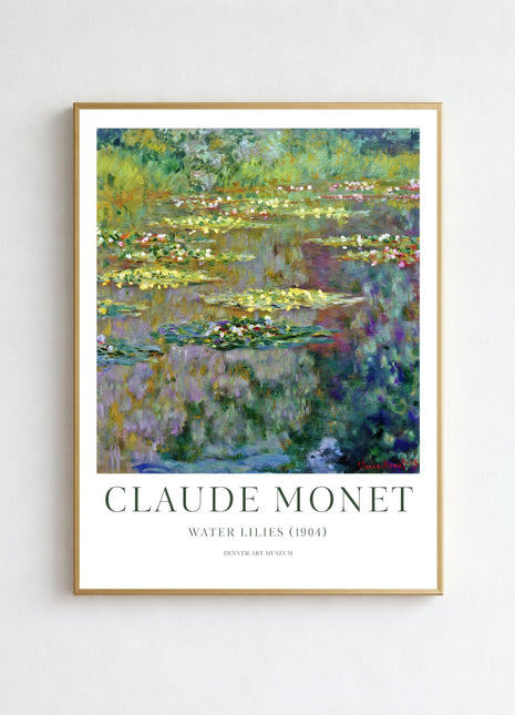 Claude Monet “Water Lilies” (1904) Art Print. Unframed