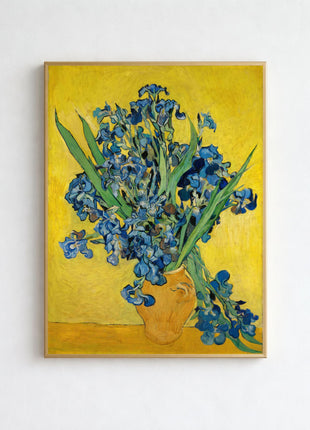 Irises by Vincent van Gogh – Vibrant Botanical Masterpiece, Expressive Floral Post-Impressionist Poster (1890), No Border. Unframed