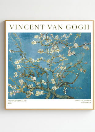 “Almond Blossom” (1890) – Vincent van Gogh Floral Print, Botanical Wall Art. Unframed