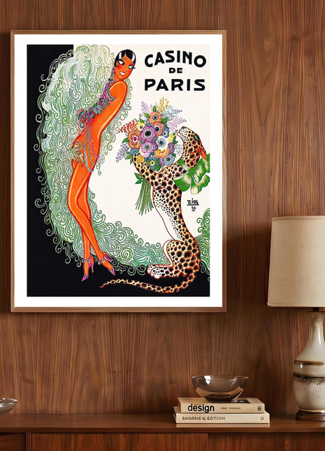 Louis Gaudin "Casino de Paris – Josephine Baker" (1930) Vintage Art Deco Unframed Poster