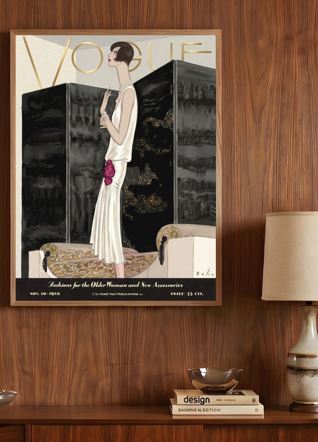 Vogue Cover — November 10, 1928 Vintage Unframed Poster