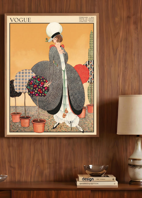 Vogue Cover — February 1, 1914 Vintage Unframed Poster