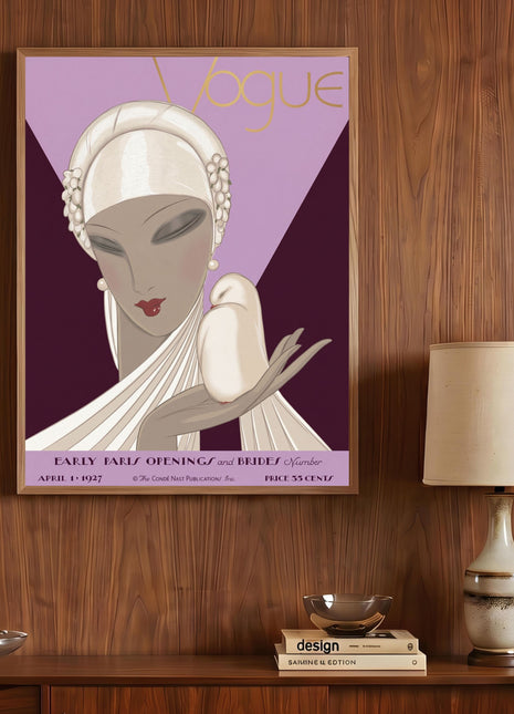 Vogue Cover — April 1, 1927 Vintage Unframed Poster