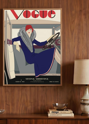 Vogue Cover — March 16, 1929 Vintage Unframed Poster