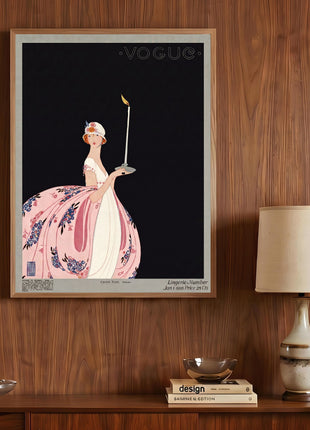 Vogue Cover — January 1, 1918 Vintage Unframed Poster