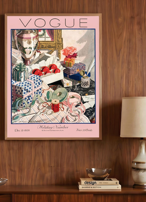 Vogue Cover — December 15, 1926 Vintage Unframed Poster