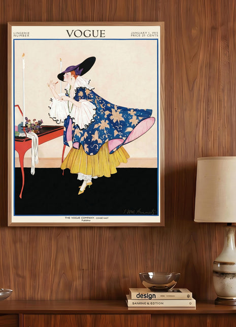 Vogue Cover — January 1, 1915 Vintage Unframed Poster