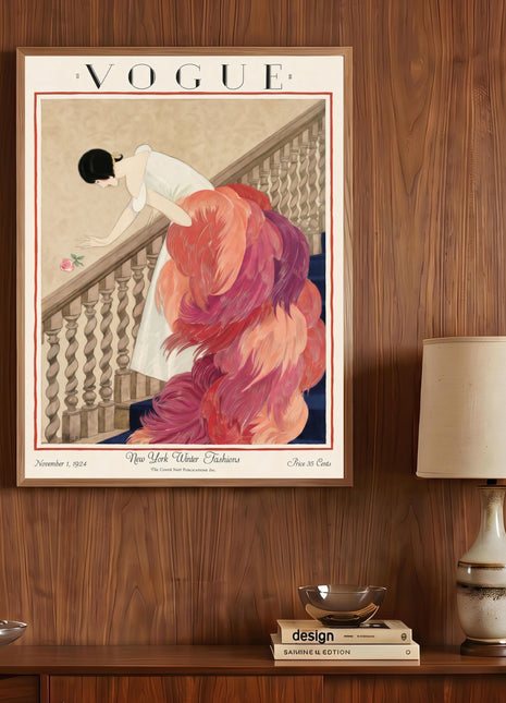 Vogue Cover — November 1, 1924 Vintage Unframed Poster
