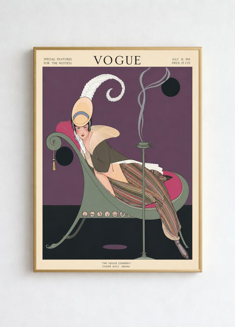 Vogue Cover — July 15, 1914 Vintage Unframed Poster