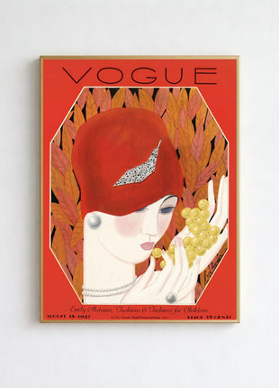 Vogue Cover — August 15, 1927 Vintage Unframed Poster