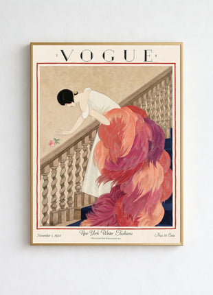Vogue Cover — November 1, 1924 Vintage Unframed Poster