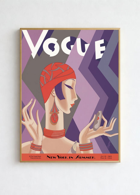 Vogue Cover — July 15, 1926 Vintage Unframed Poster