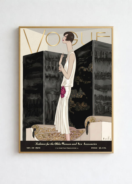 Vogue Cover — November 10, 1928 Vintage Unframed Poster