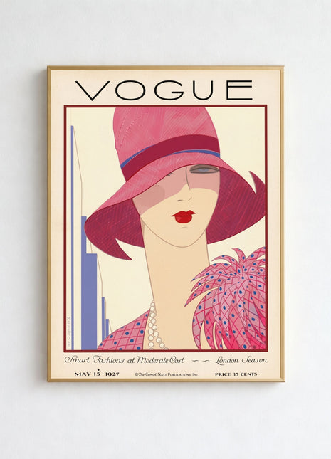 Vogue Cover — May 15, 1927 Vintage Unframed Poster