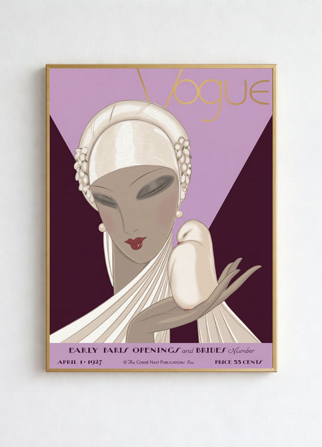 Vogue Cover — April 1, 1927 Vintage Unframed Poster