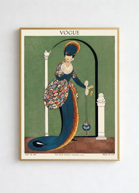 Vogue Cover — July 15, 1913 Vintage Unframed Poster