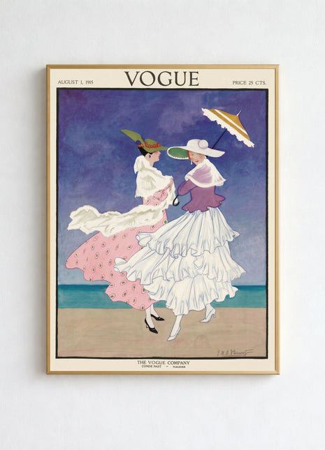 Vogue Cover — August 1, 1915 Vintage Unframed Poster