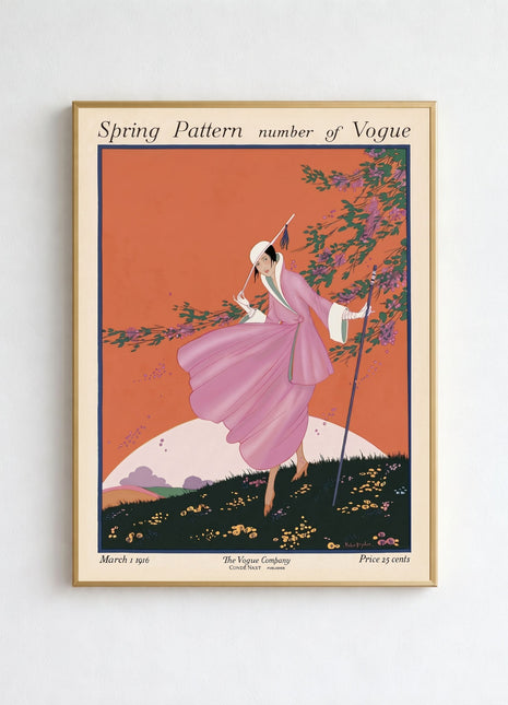 Vogue Cover — March 1, 1916 Vintage Unframed Poster