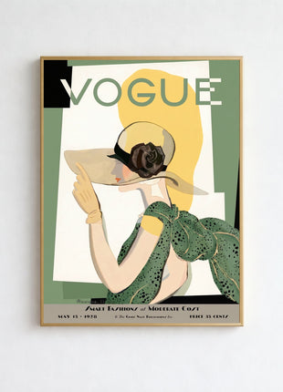 Vogue Cover — May 15, 1928 Vintage Unframed Poster