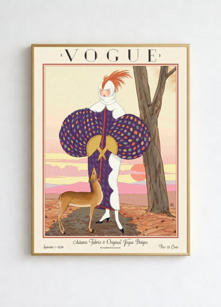 Vogue Cover — September 1, 1924 Vintage Unframed Poster