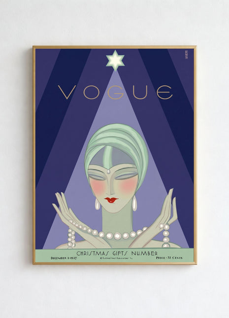 Vogue Cover — December 1, 1927 Vintage Unframed Poster