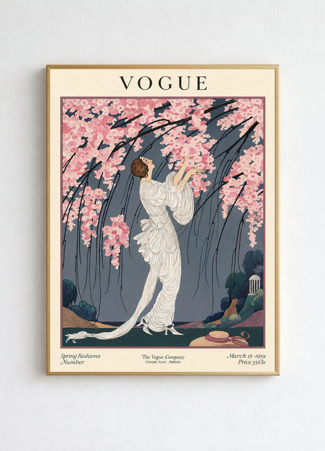 Vogue Cover — March 15, 1919 Vintage Unframed Poster