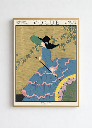 Vogue Cover — July 1, 1916 Vintage Unframed Poster