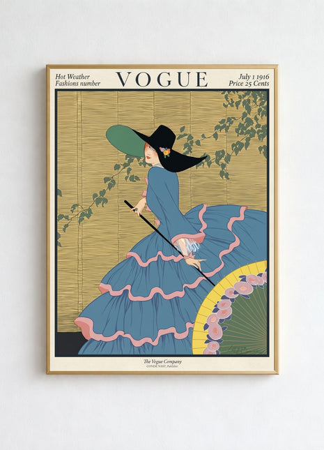 Vogue Cover — July 1, 1916 Vintage Unframed Poster