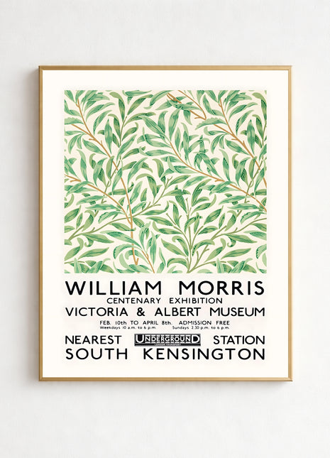 William Morris “Willow Bough” (1887) Unframed Exhibition Poster