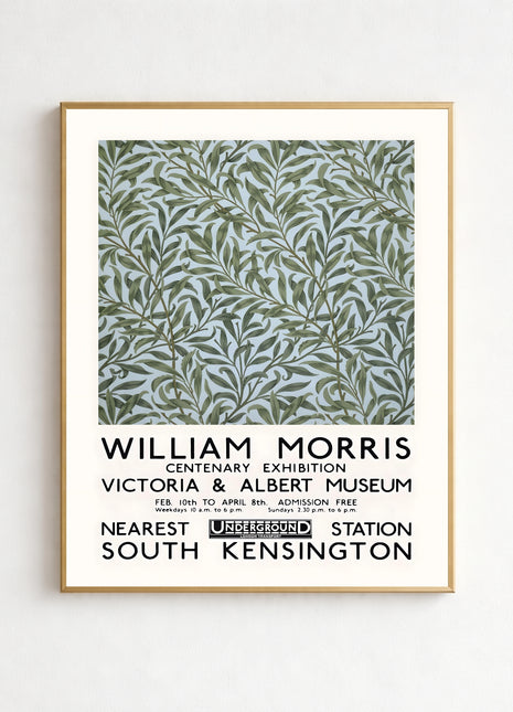 William Morris “Willow Bough” (1887) Unframed Exhibition Poster