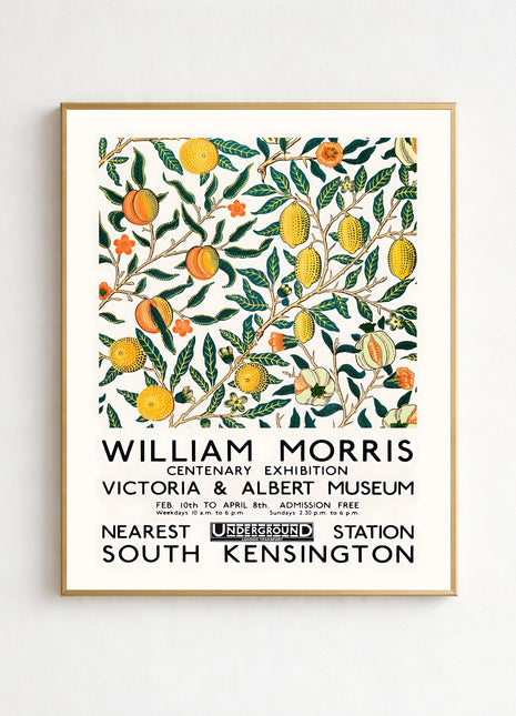 William Morris “Fruit” (1862) Unframed Exhibition Poster