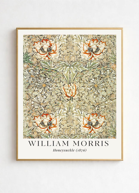 William Morris “Honeysuckle" (1876) Arts & Crafts Unframed Poster