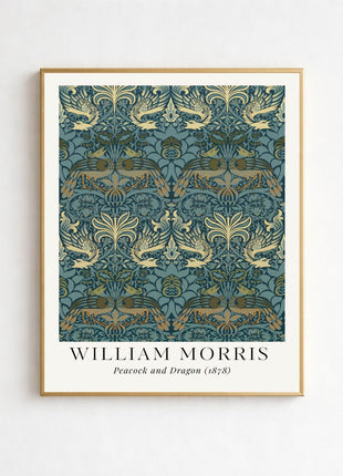 William Morris “Peacock and Dragon" (1878) Arts & Crafts Unframed Poster