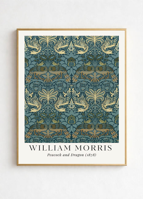 William Morris “Peacock and Dragon" (1878) Arts & Crafts Unframed Poster