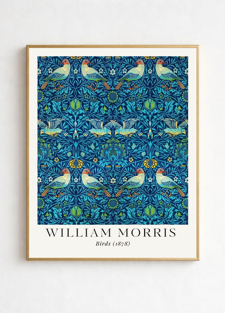 William Morris “Birds" (1878). Arts & Crafts Unframed Poster