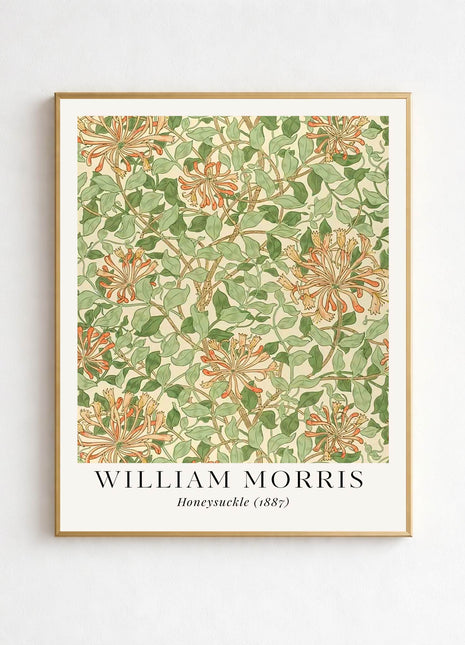 William Morris “Honeysuckle" (1887) Arts & Crafts Unframed Poster