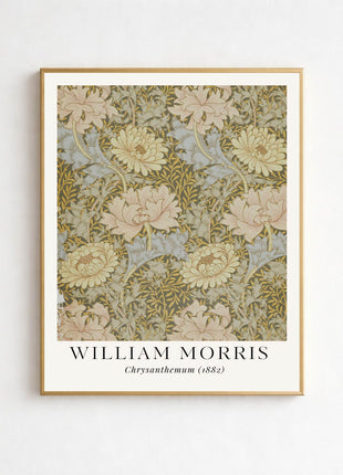 William Morris “Chrysanthemum" (1882) Arts & Crafts Unframed Poster
