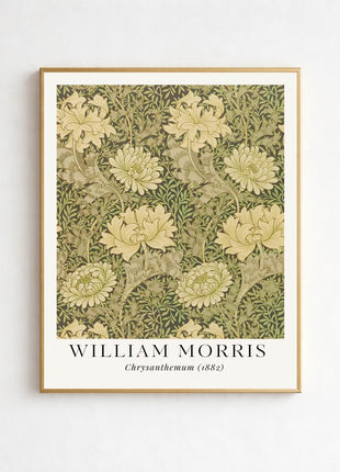 William Morris “Chrysanthemum” (1882) Arts & Crafts Unframed Poster