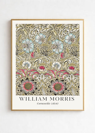 William Morris “Corncockle" (1876). Arts & Crafts Unframed Poster