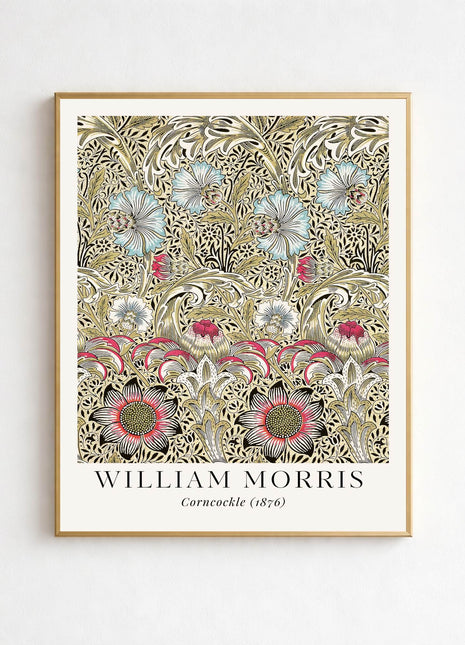 William Morris “Corncockle" (1876). Arts & Crafts Unframed Poster