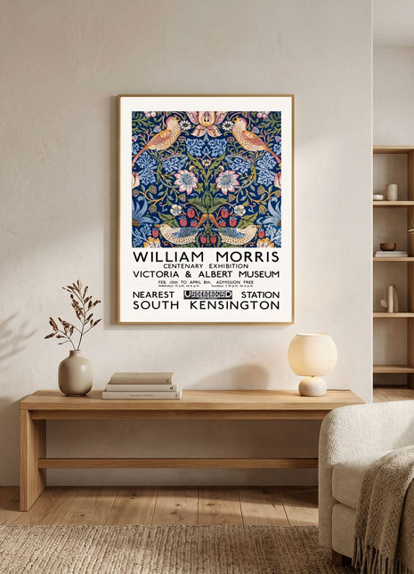William Morris “Strawberry Thief” (1883) Unframed Exhibition Poster